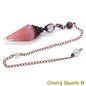 Crystal Healing Stone Quartz Pendulums Spiritual Hexagonal Pointed Resin Witchcraft Supplies Balancing Accessories Divination