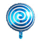 10pcs 18" Lollipop Swirl Foil Balloons – Candy Themed Round  Balloons for Birthday Party, Baby Shower, Carnival, Holiday Decor