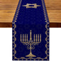 Hanukkah Menorah Table Runner – Star of David Holiday Home Décor