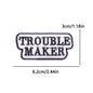 Letter Embroidered Patch Cartoon/Personality Letter Slogan Patch Iron On Patches For Clothing thermoadhesive Patches Sew Badges