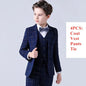 Boys Top Quality Plaid Suit Tuxedo Bowtie Blazer