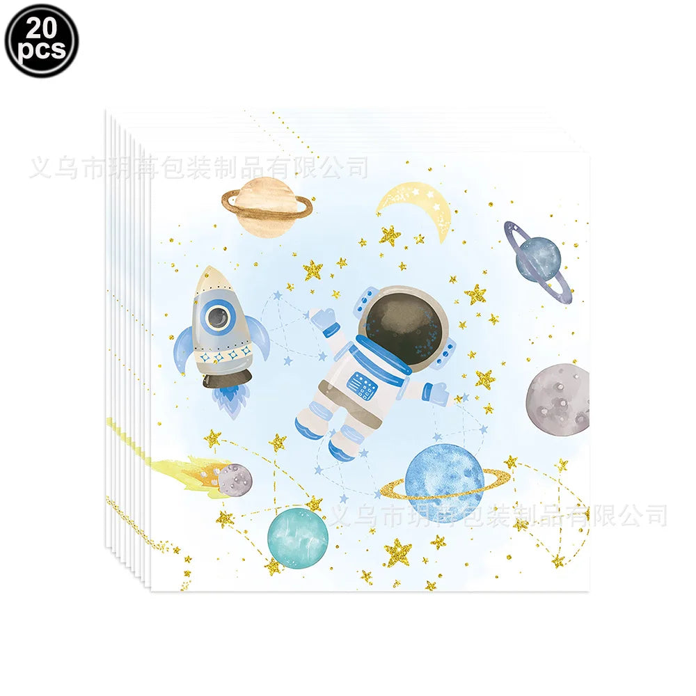 4D Standing Astronaut Spaceman Balloons Rocket Foil Balloons Kids Toys Baby Shower Outer Space Themed Birthday Party Decorations
