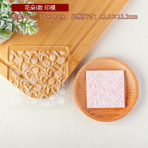 New Plant Flower Cookie Embosser Mould Spring Easter Party Fondant Biscuit Mold Cake Decorating Tools Acrylic Icing Cookie Mould