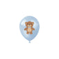 15pcs Teddy Bear Theme Party 12inch Blue Brown Golden Balloons Little Bear Pattern Latex Balloon Valentine's Day Birthday Decor