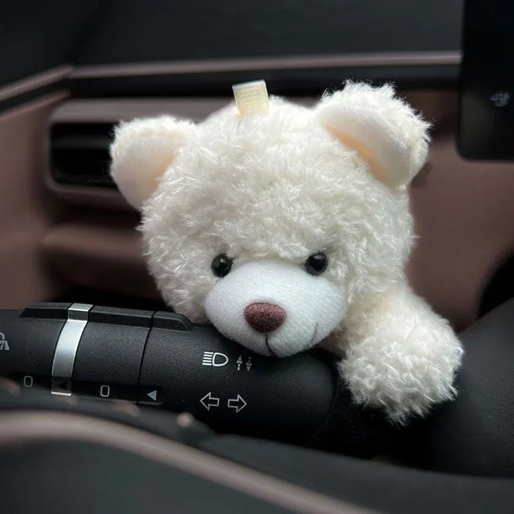 Cute Car Wiper Plush Ornaments – Capybara, Panda & Cat Turn‑Signal Switch Decorations