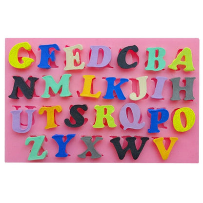 3pcs/set Number Letter Shape Silicone Mold Cake Decoration 3D Food Grade Soap Chocolate Moulds