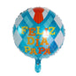 10pcs 18Inch Spanish English Happy Father's Day Foil Helium Balloon Feliz Dia Super Papa Air Globos Party Decoration Gift Baloes