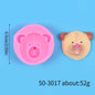 Bear Silicone Mold Cake Topper Fondant Chocolate Candy Cupcake Baking Cake Decorating Tools Polymer Clay Gum Paste Mold