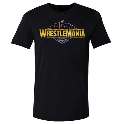 Gray WrestleMania 41-100% Cotton Men tshirt Casual Sports Loose Oversized Round Neck Short Sleeved ManT-shirt Tops