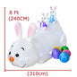 Easter Inflatable Outdoor Toys Easter Bunny Family Eggs Carrot with Build-in LEDs Blow Up Decorations for Party Yard Garden Lawn