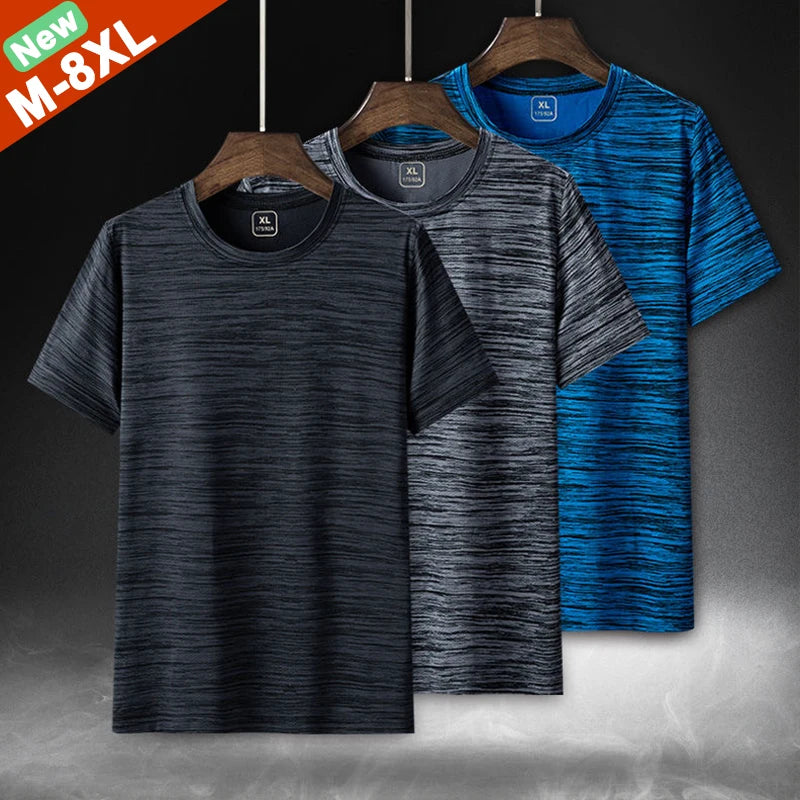 Plus Size T-Shirts Men Summer Clothing Tshirt