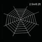 1.5/2.5m Giant Spider Webs Halloween Decorations,White Black Spider Web for House,Large Horror Stretchy Cobweb for Outdoors