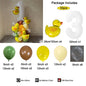 Cartoon Duck Balloon Garland Set – 32" Number Balloon (1–9) for Kids’ Birthday Party