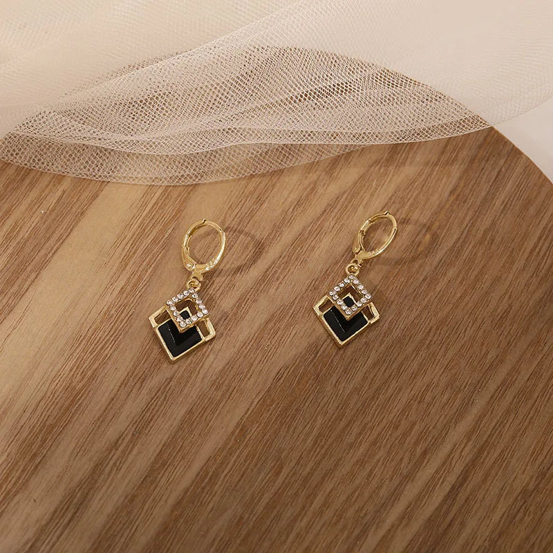 Women's Pendants Hanging Earrings Gold Color