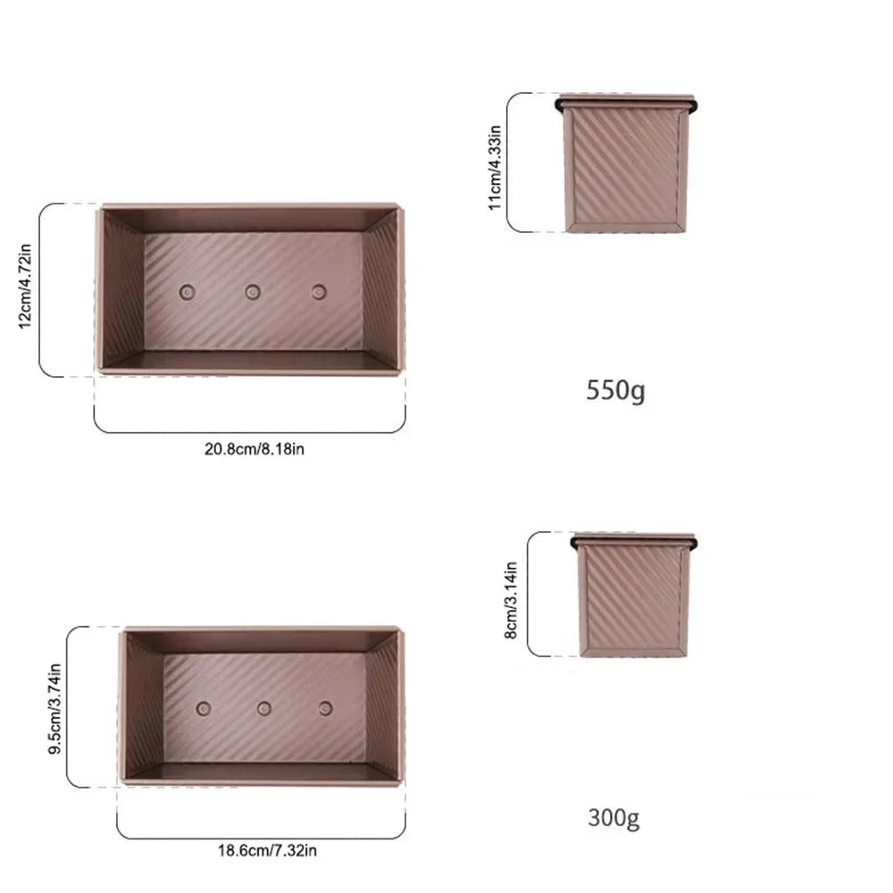 Non‑Stick Toast Mold with Lid – Home Baking Bread & Cake Pan