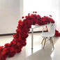 1m 2m Luxury Flower Row Runner Artificial Flowers for Table Centerpiece Wedding Decoration Mix Flowers Backdrop Wall Arches Deco