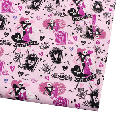 Jack Skellington The Nightmare Before Christmas Polyester Cotton Fabric Tissue Sewing Quilting Needlework DIY Cloth 50*145cm