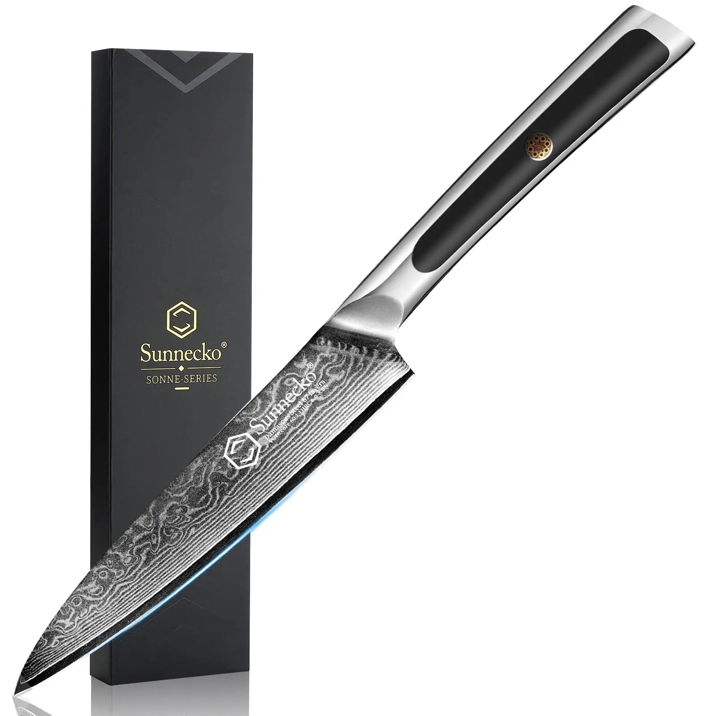 Sunnecko Damascus Chef Knife Set – 1–7 PCS High Carbon VG10 Steel Ultra‑Sharp Kitchen Knives