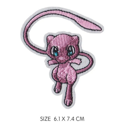 30‑Style Pokemon Embroidery Cloth Patches – Pikachu & Cartoon Iron‑On/Sew‑On Appliques for DIY Clothing