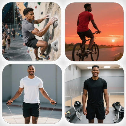 Men’s 5‑Pack Quick‑Dry Sports T‑Shirts – Short Sleeve, Moisture‑Wicking, Lightweight