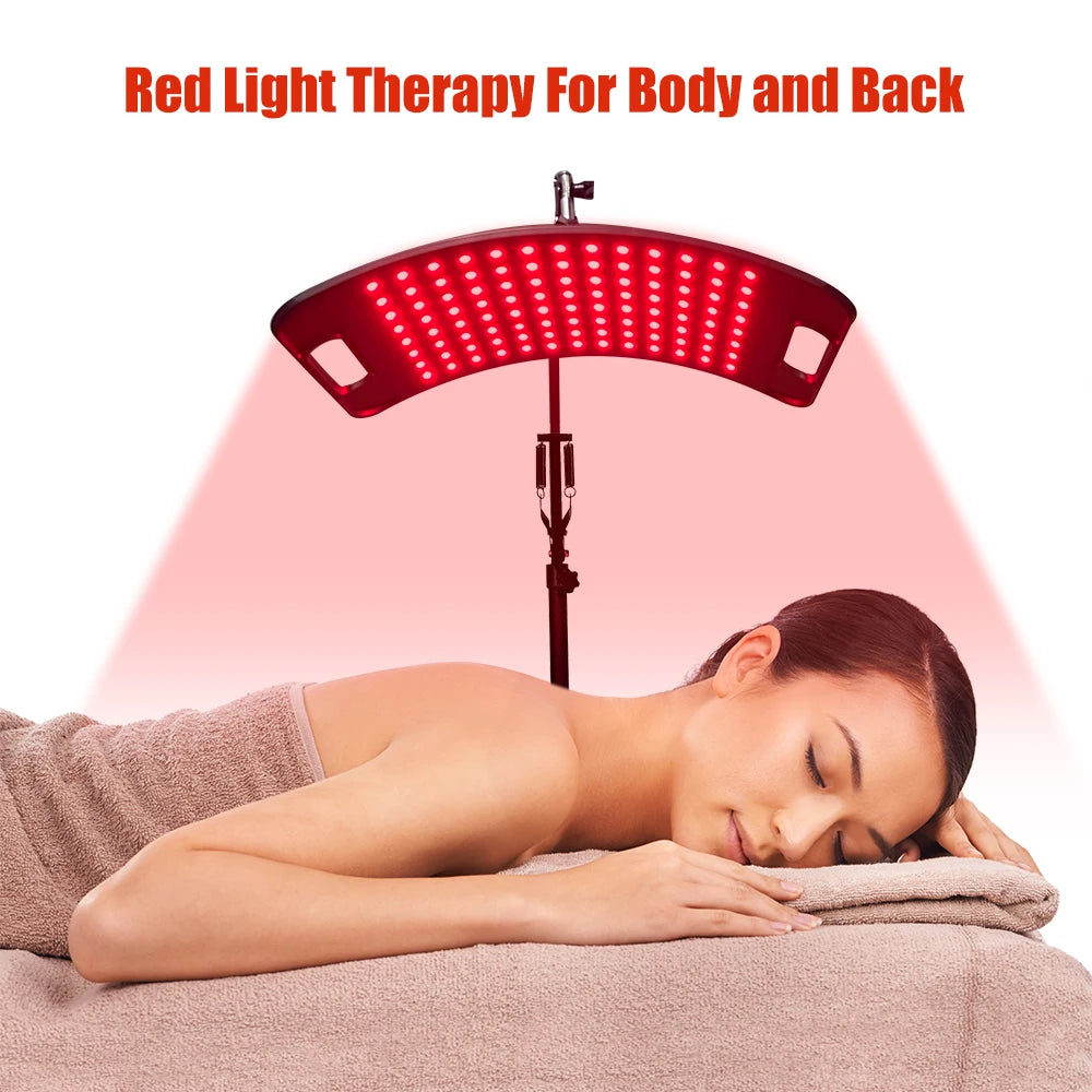 Red Light Therapy Panel – 660nm/850nm Near‑Infrared Lamp with Adjustable Stand & Timer