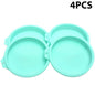1pc/4pcs Round Silicone Cake Pan Set – Non‑Stick Rainbow Baking Molds for Pizza & Pancakes