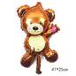 New Cartoon Animal Theme Foil Balloon Jungle Safari Lion Monkey Rabbit Kids Adult Birthday Party Decoration Supplies Baloon