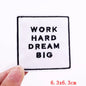 Letter Embroidered Patch Cartoon/Personality Letter Slogan Patch Iron On Patches For Clothing thermoadhesive Patches Sew Badges