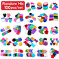 Random Mix 100pcs Aluminum Blank Dog Cat ID Pendant Engravable Ornament Tag Plates