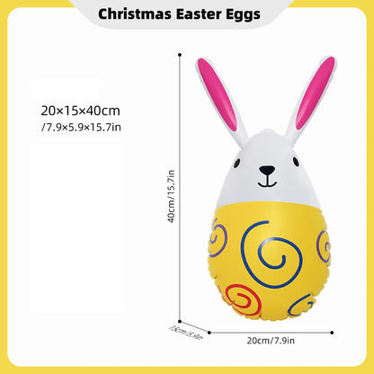 35/40cm Easter Rabbit Eggs Ballon PVC Children Inflated Ballon Garden Home Decoration Outdoor Kid Toys Ornament