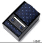 Men's  Tie Pocket Squares Necktie Box Set
