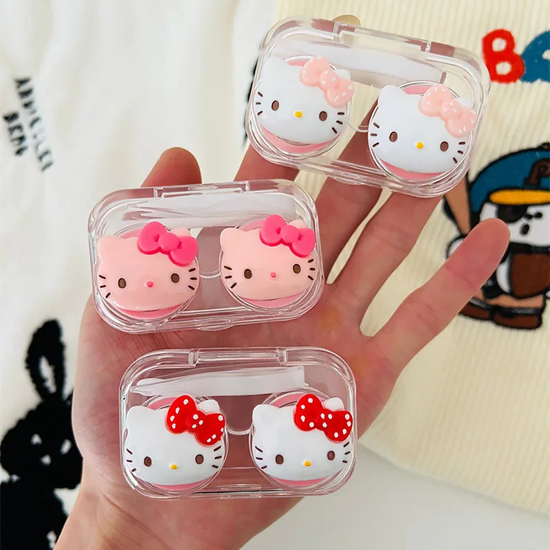 New Hello Kitty Contact Lens Case Transparent