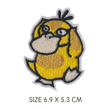 30‑Style Pokemon Embroidery Cloth Patches – Pikachu & Cartoon Iron‑On/Sew‑On Appliques for DIY Clothing