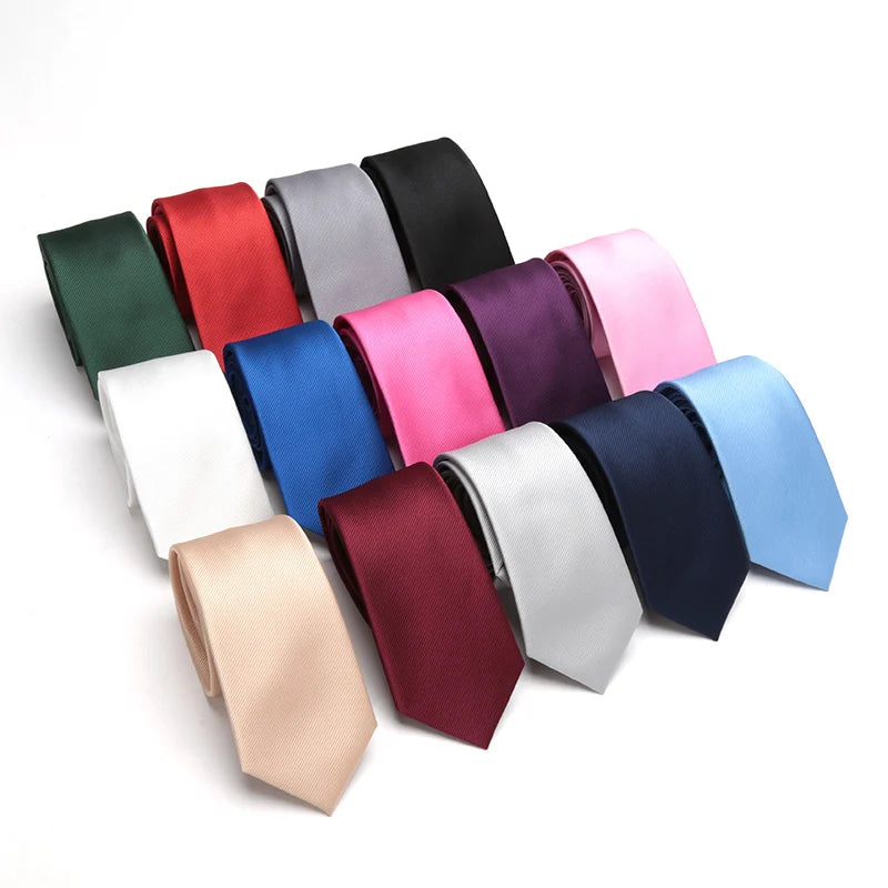 Men's Slim Tie Classic Solid Color