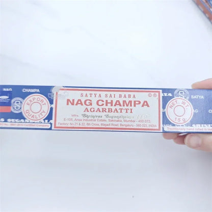 India Stick Incenses White Sage Sandalwood Natural Household Indoor Clean Air Indian Incense Sticks NAG Champa Satya Handmade