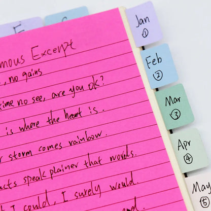 45 Sheets/Pad Scribed Notepad Post  Sticky Notes 8 Colors