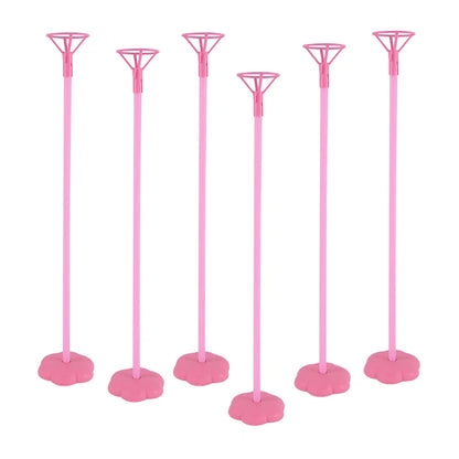 6pcs Balloon Stand Base Balloon Holder Column Support for Adult Kids Birthday Party Wedding Table Decoration Baby Shower Favors