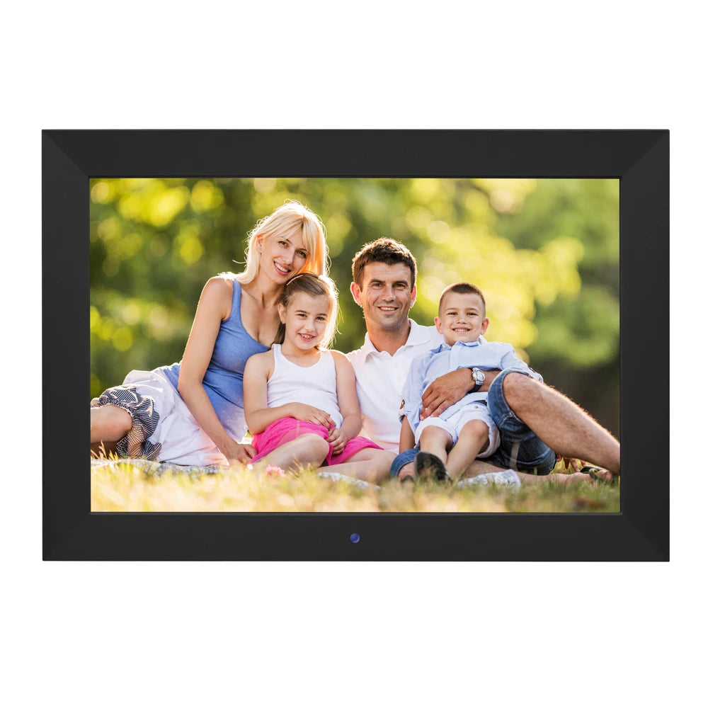 10‑Inch IPS Digital Photo Frame with 1280×800 Display & Remote Control