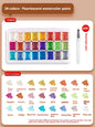 12/20/24/60 Color Solid Watercolor Paint Set -Metallic Glitter Pearlescent Pigments