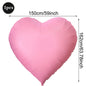 Heart-shaped Balloons 63inch Giant Foil Balloon Bright Pink Red Romantic Wedding Night Valentine's Day Anniversary Party Decor