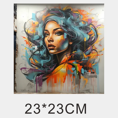Graffiti Animal Iips Fashion Iron Sticker Patch For Clothing T-shirt DIY Hoodie Jacket Sticker DTF PPatch Is Waterproof