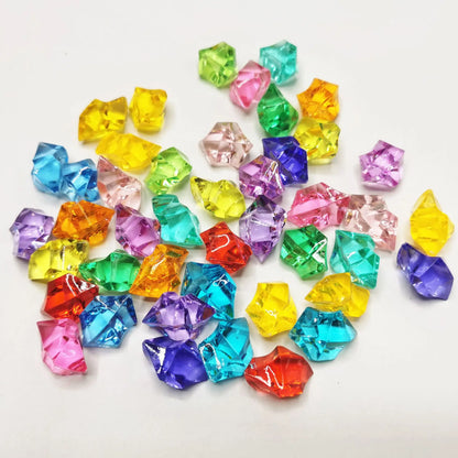 100pcs-200PCS/lot 25X18mm Acrylic Crystal Ice Rock Stones Vase Gems For Wedding Party Decor Confetti Table Scatter Beads