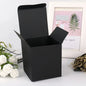 20/50pcs Square Folding Kraft Paper Box Black White cardboard Box for Packaging Candle Gift Box For wedding Party favor candy