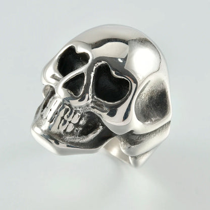 1PC Stainless Steel Vintage Punk Skull Cross Eagle Mens Ring Finger Jewelry Hip Hop Rock Culture Ring Unisex Male Party Ring