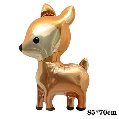 New Cartoon Animal Theme Foil Balloon Jungle Safari Lion Monkey Rabbit Kids Adult Birthday Party Decoration Supplies Baloon