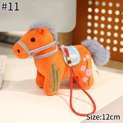 2026 Chinese New Year Keychain The Year of Horse Keyring Mascot Pendant Chinese Spring Festival Cute Pony Pendant