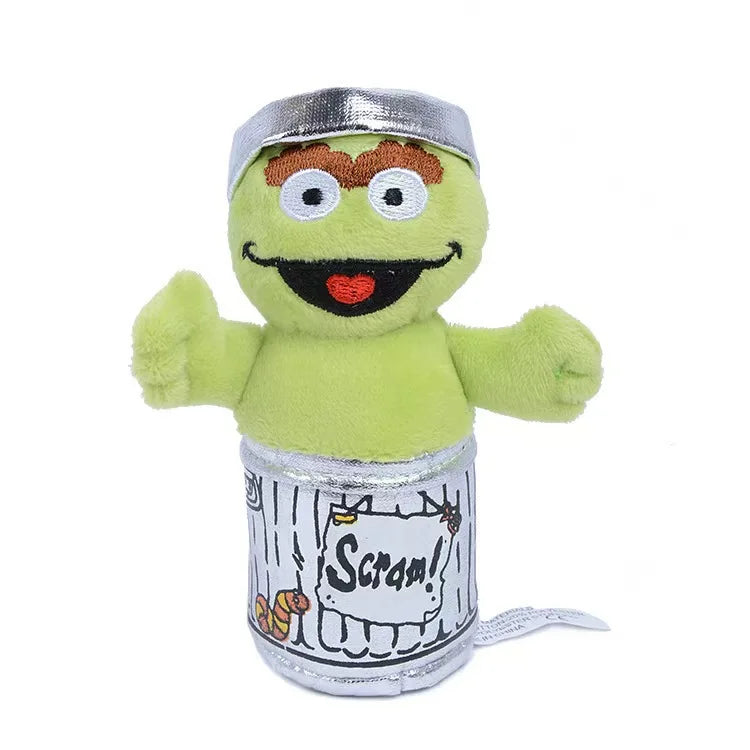Sesame‑Street Style Plush Keychain Set – Elmo, Cookie Monster, Big Bird School Bag Pendant