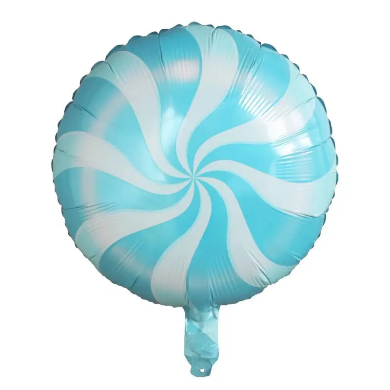10pcs 18" Lollipop Swirl Foil Balloons – Candy Themed Round  Balloons for Birthday Party, Baby Shower, Carnival, Holiday Decor