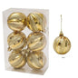 Gold Silver Red Shiny Christmas Balls Xmas Tree Hanging 6cm Large Ball Pendant New Year Gifts Christmas Home Party Decorations