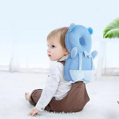 Baby Head Protection Backpack Pillow Toddler Head Safety Pad Cushion Anti-fall Head Protection Pillow Highly Elastic Breathable